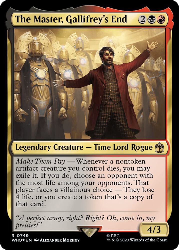 The Master, Gallifrey's End 749/331 (Universes Beyond: Doctor Who)  - Surge Foil | Good Games Modbury