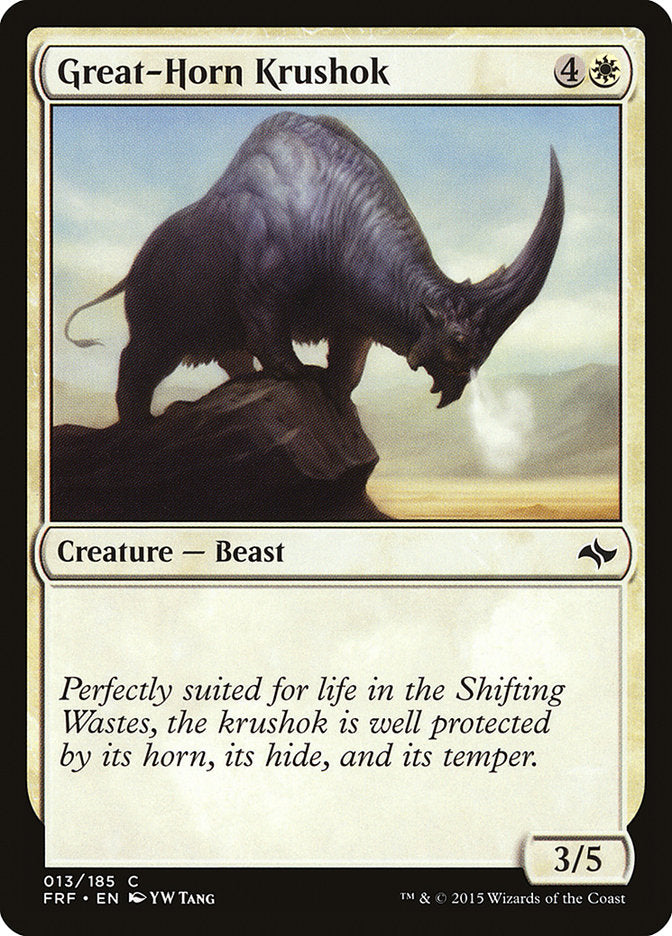 Great-Horn Krushok 13/185 (Fate Reforged)  - Foil | Good Games Modbury