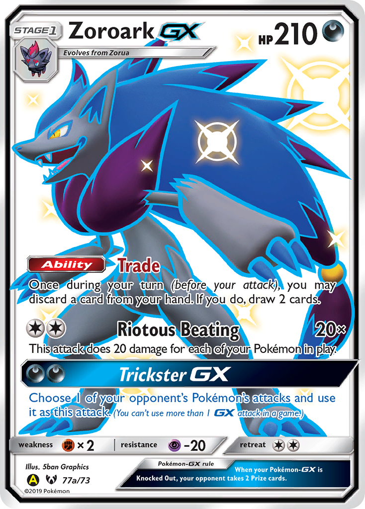 Zoroark GX (77a/73) [Alternate Art Promos] | Good Games Modbury