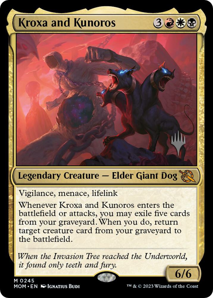 Kroxa and Kunoros 245p/162 (Promo Pack: March of the Machine)  - Foil | Good Games Modbury