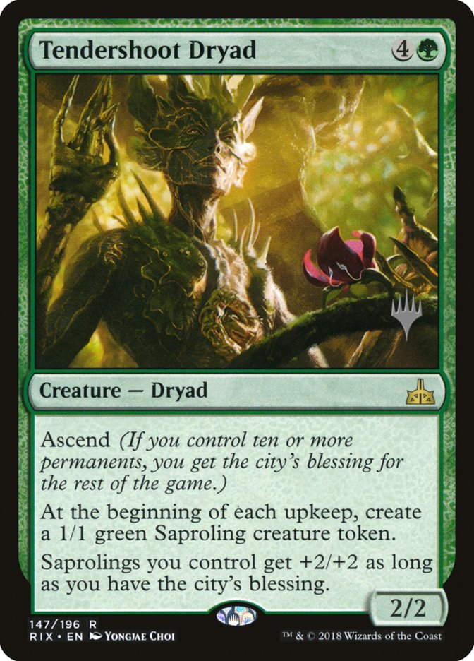 Tendershoot Dryad (Promo Pack) [Rivals of Ixalan Promos] | Good Games Modbury