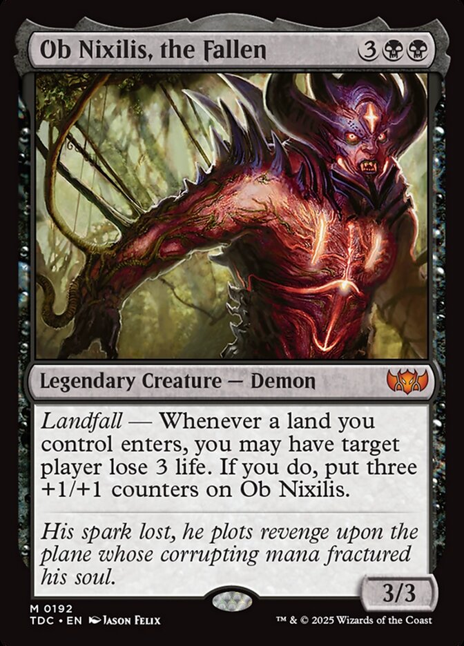 Ob Nixilis, the Fallen 192 (Commander: Tarkir: Dragonstorm)  | Good Games Modbury