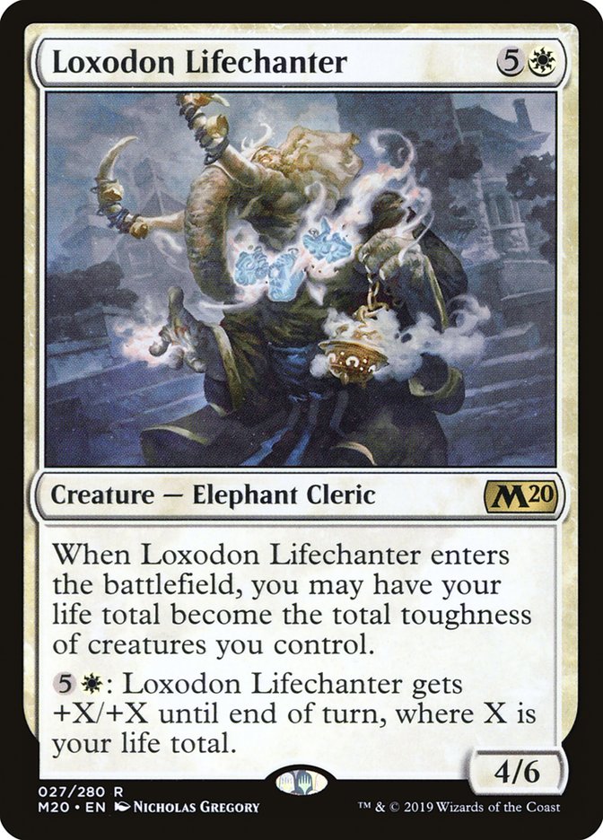 Loxodon Lifechanter [Core Set 2020] | Good Games Modbury