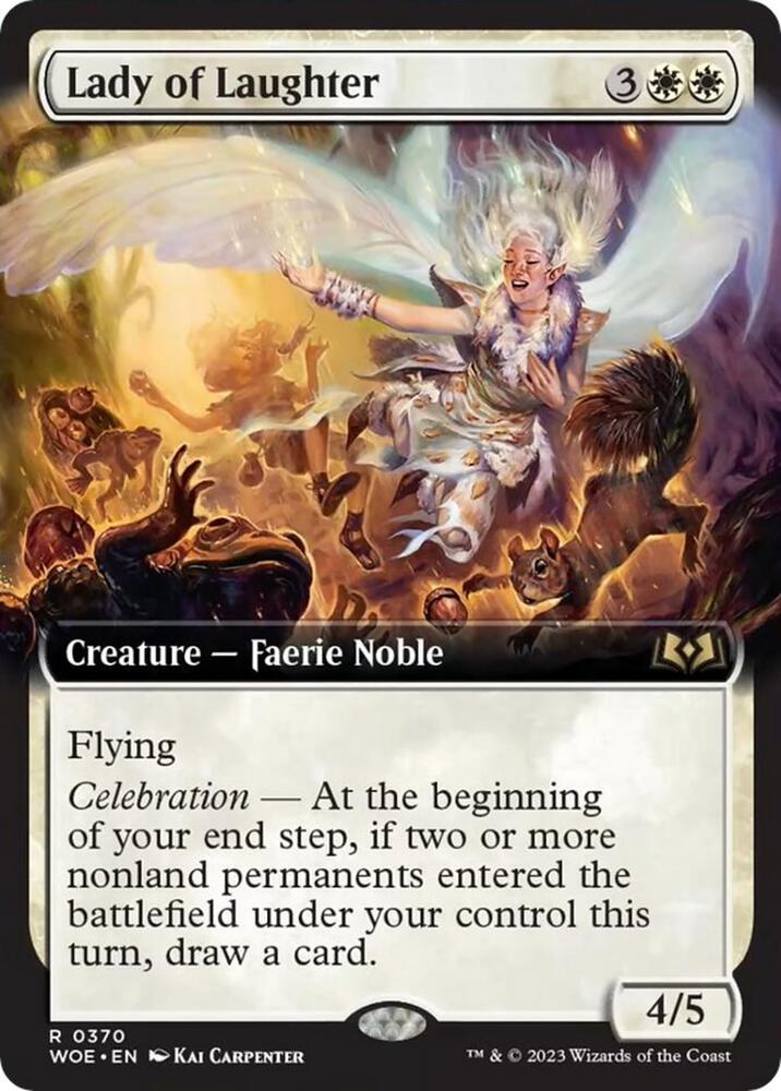 Lady of Laughter 370/276 (Wilds of Eldraine)  - Extended Art | Good Games Modbury