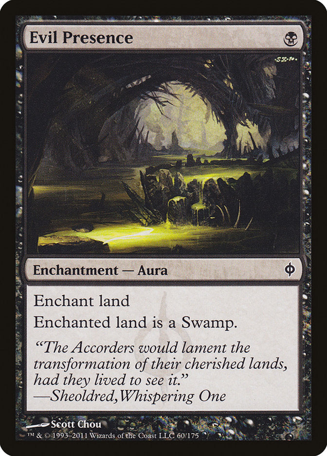 Evil Presence 60/175 (New Phyrexia)  - Foil | Good Games Modbury