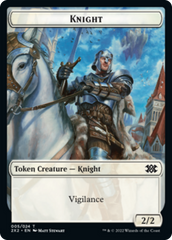 Drake // Knight Double-Sided Token [Double Masters 2022 Tokens] | Good Games Modbury