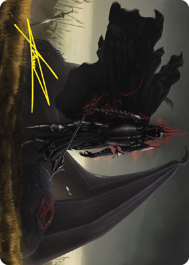 Witch king of Angmar Art Card Gold Stamped Signature 43 (Art Series: Universes Beyond: The Lord of the Rings: Tales of Middle-earth)  | Good Games Modbury