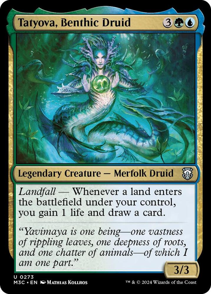 Tatyova, Benthic Druid 273/411 (Commander: Modern Horizons 3)  - Ripple Foil | Good Games Modbury