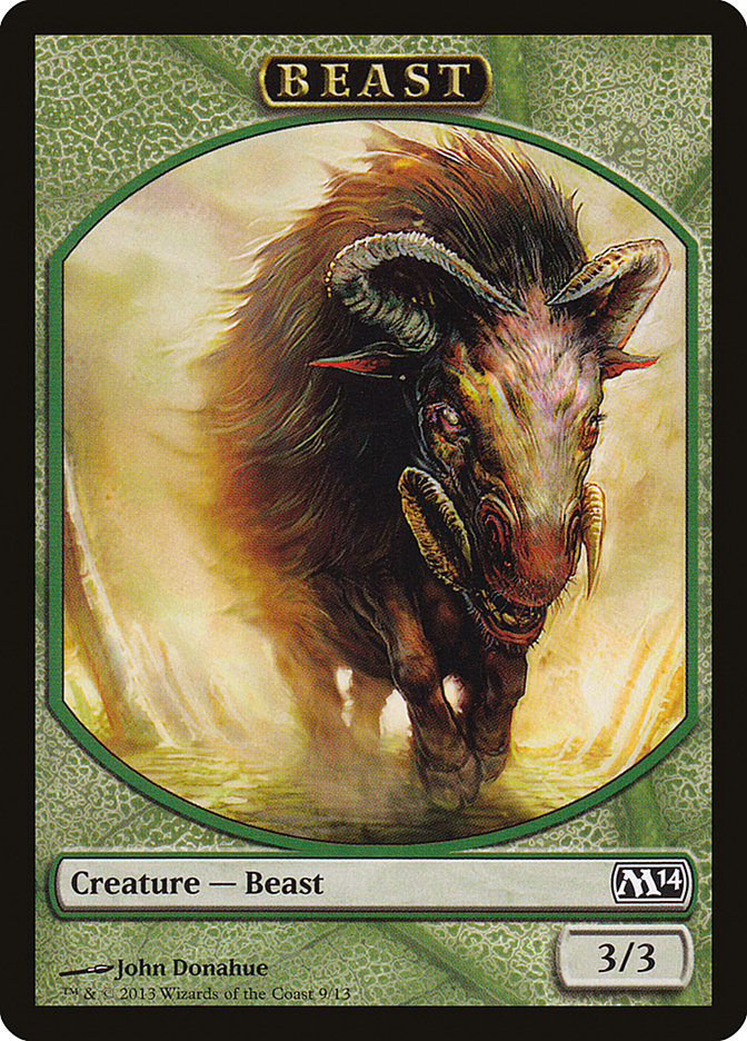 Beast Token [Magic 2014 Tokens] | Good Games Modbury