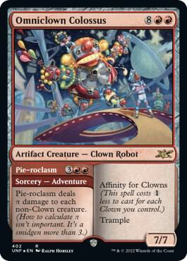 Omniclown Colossus Galaxy Foil 402/244 (Unfinity)  - Foil | Good Games Modbury