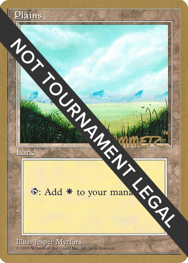 Plains A 1996 Shawn Hammer Regnier 4ED shr364/308 (World Championship Decks)  | Good Games Modbury