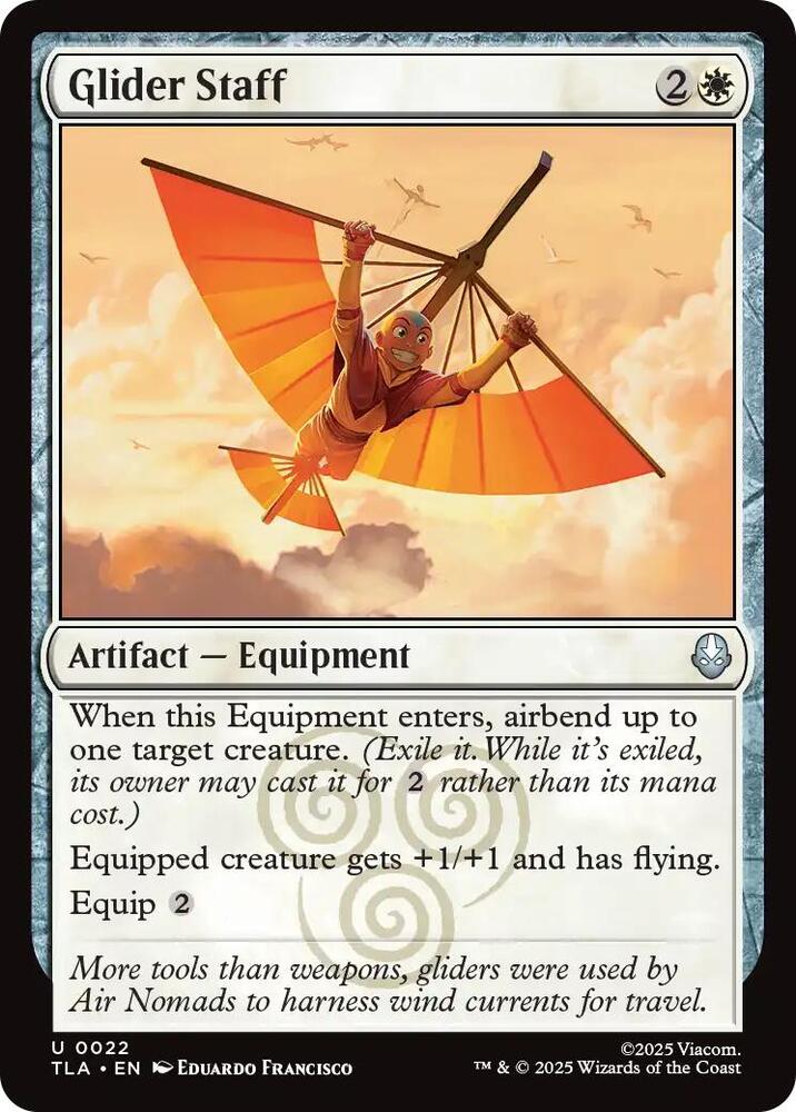 Glider Staff 22/286 (Avatar: The Last Airbender)  - Foil | Good Games Modbury