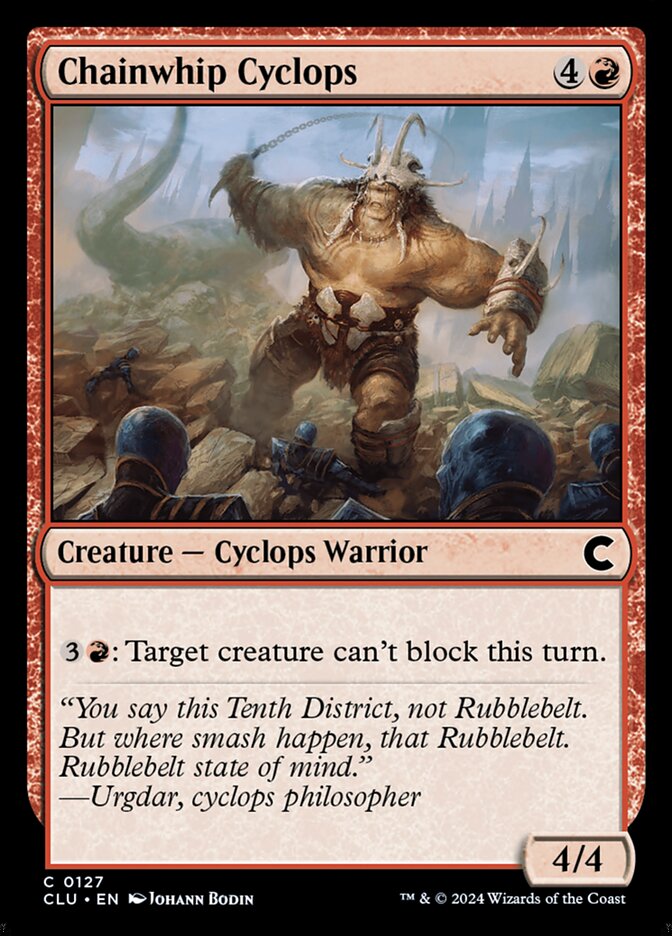 Chainwhip Cyclops 127/284 (Ravnica: Clue Edition)  | Good Games Modbury