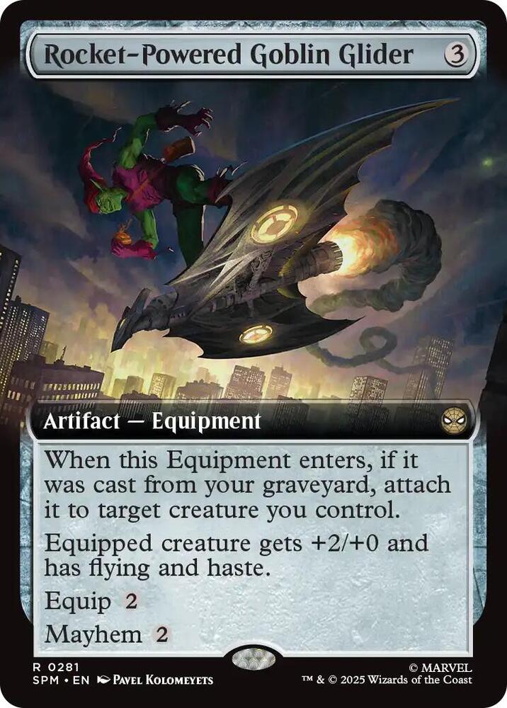 Rocket-Powered Goblin Glider 281/198 (Marvel's Spider-Man)  - Extended Art Foil | Good Games Modbury