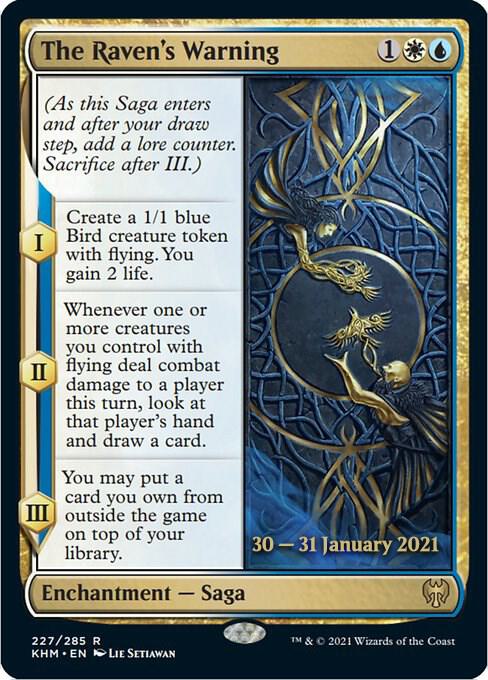 The Ravens Warning 227s/1 (Prerelease Cards)  - Foil | Good Games Modbury