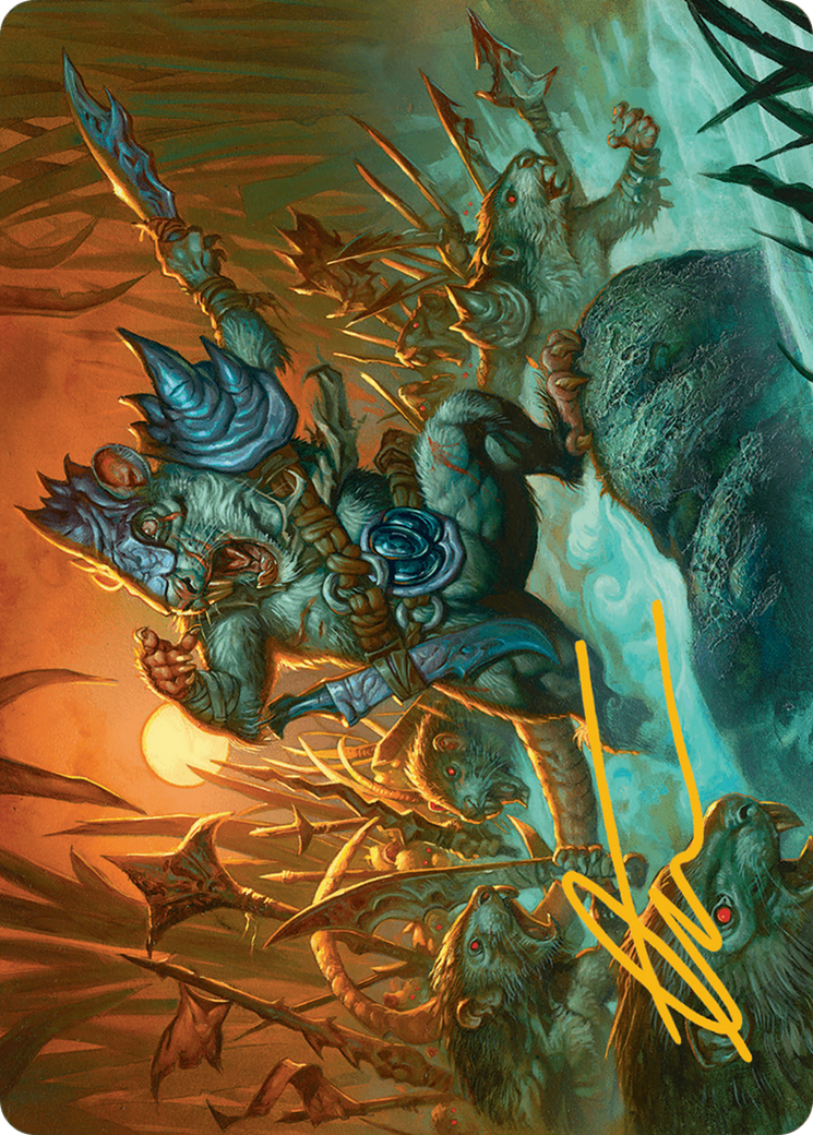 Persistent Marshstalker Art Card (Gold-Stamped Signature) [Bloomburrow Art Series] | Good Games Modbury