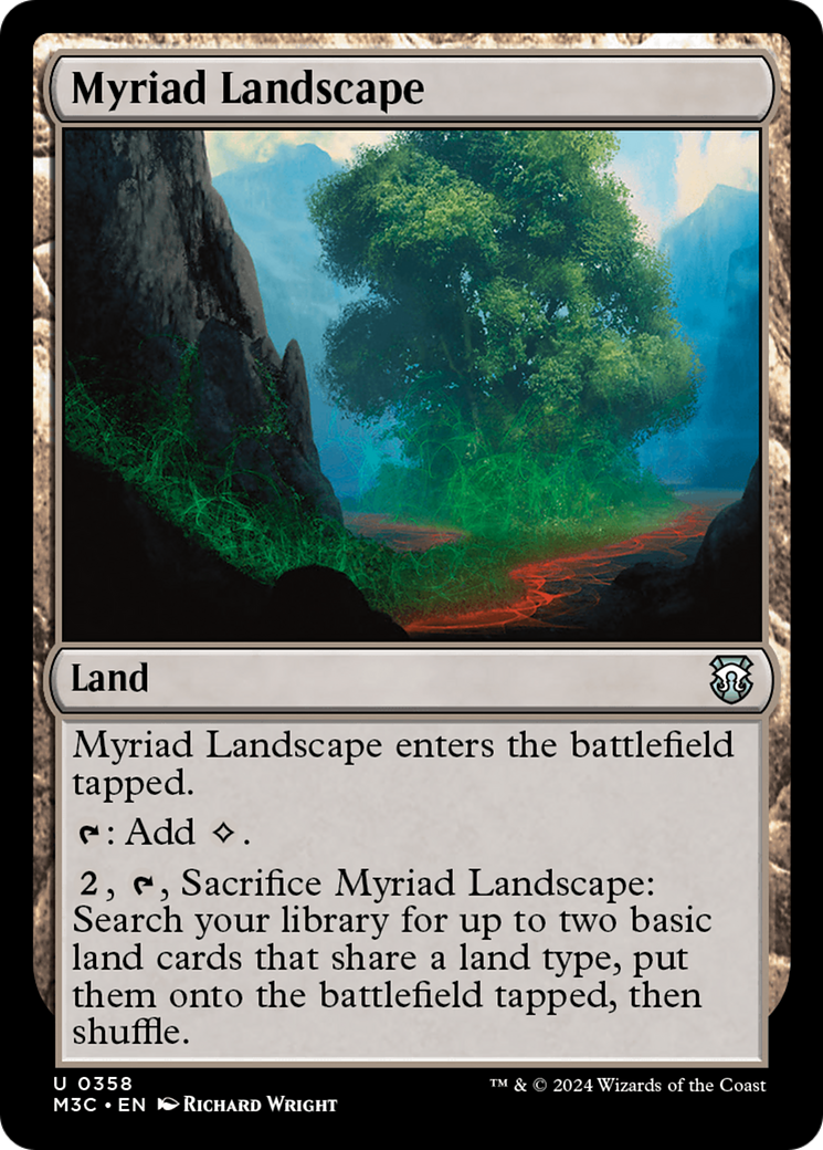 Myriad Landscape (Ripple Foil) [Modern Horizons 3 Commander] | Good Games Modbury