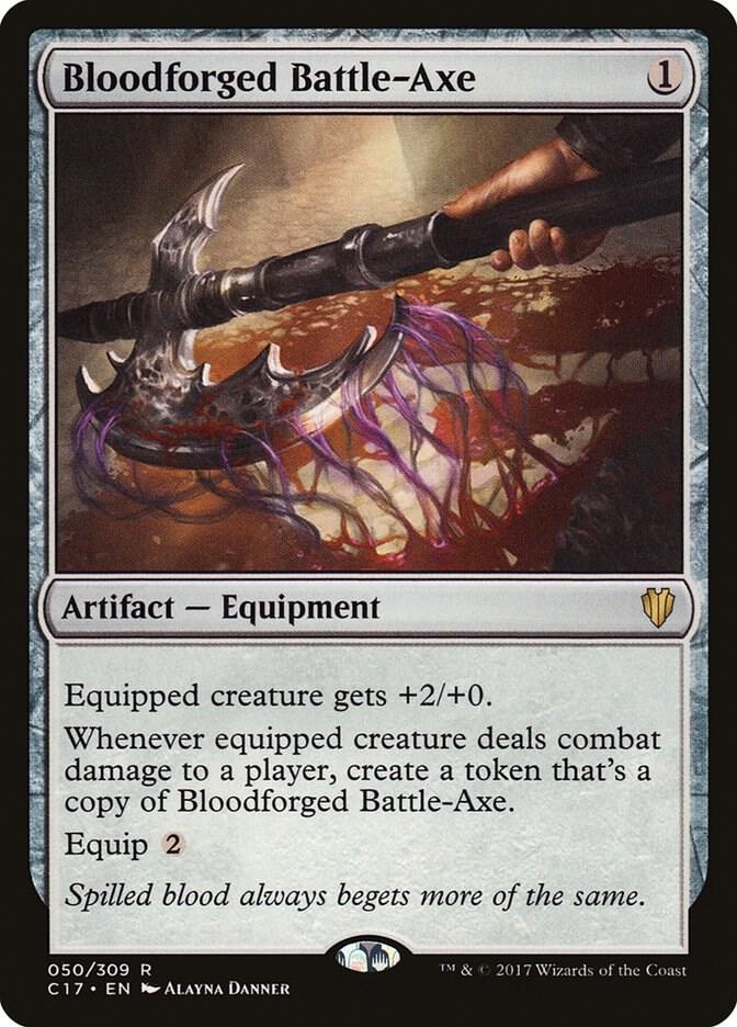 Bloodforged Battle-Axe 50/309 (Commander 2017)  | Good Games Modbury