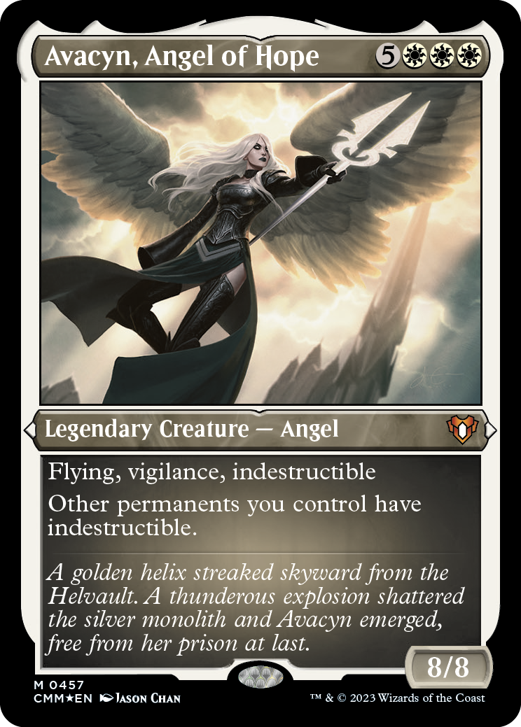 Avacyn, Angel of Hope (Foil Etched) [Commander Masters] | Good Games Modbury