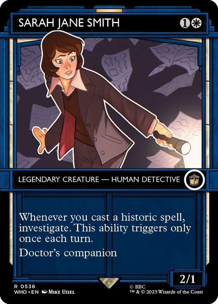 Sarah Jane Smith 536/331 (Universes Beyond: Doctor Who)  - Showcase Foil | Good Games Modbury