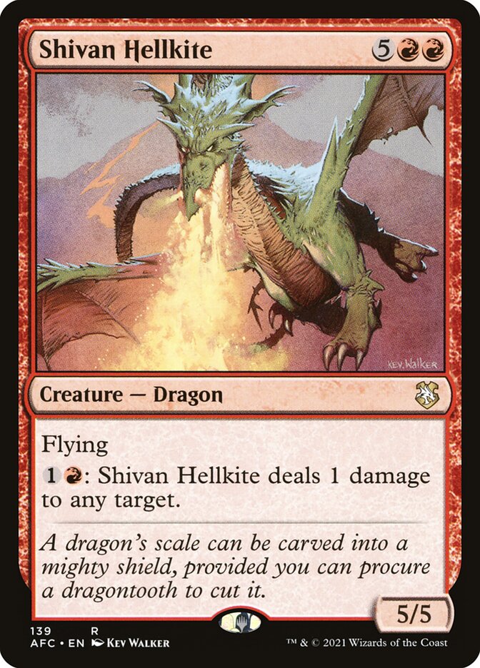 Shivan Hellkite 139/62 (Commander: Adventures in the Forgotten Realms)  | Good Games Modbury
