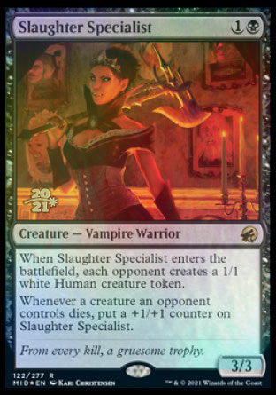Slaughter Specialist [Innistrad: Midnight Hunt Prerelease Promos] | Good Games Modbury