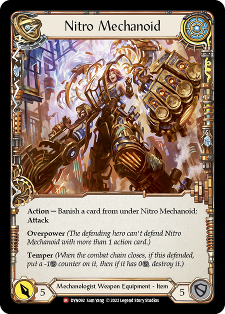 Construct Nitro Mechanoid // Nitro Mechanoid [DYN092] (Dynasty)  Rainbow Foil | Good Games Modbury