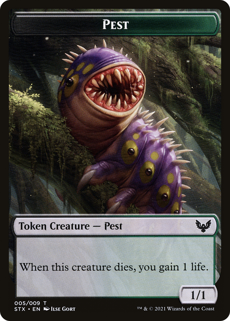 Pest // Lukka, Wayward Bonder Emblem Double-Sided Token [Secret Lair: From Cute to Brute Tokens] | Good Games Modbury