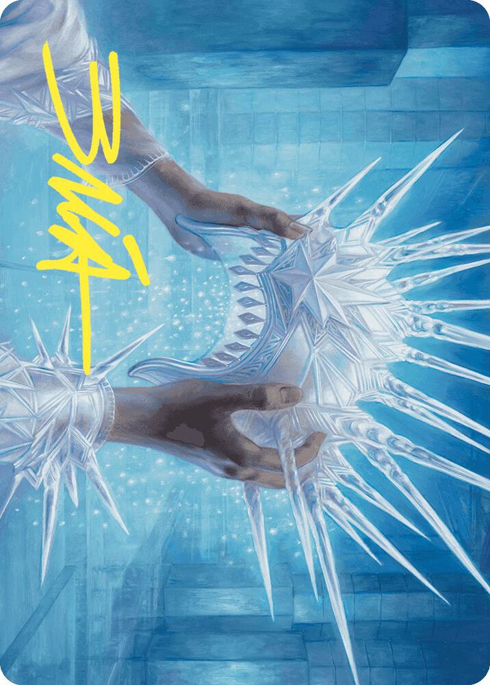 Hyldas Crown of Winter Art Card Gold Stamped Signature 43 (Art Series: Wilds of Eldraine)  | Good Games Modbury