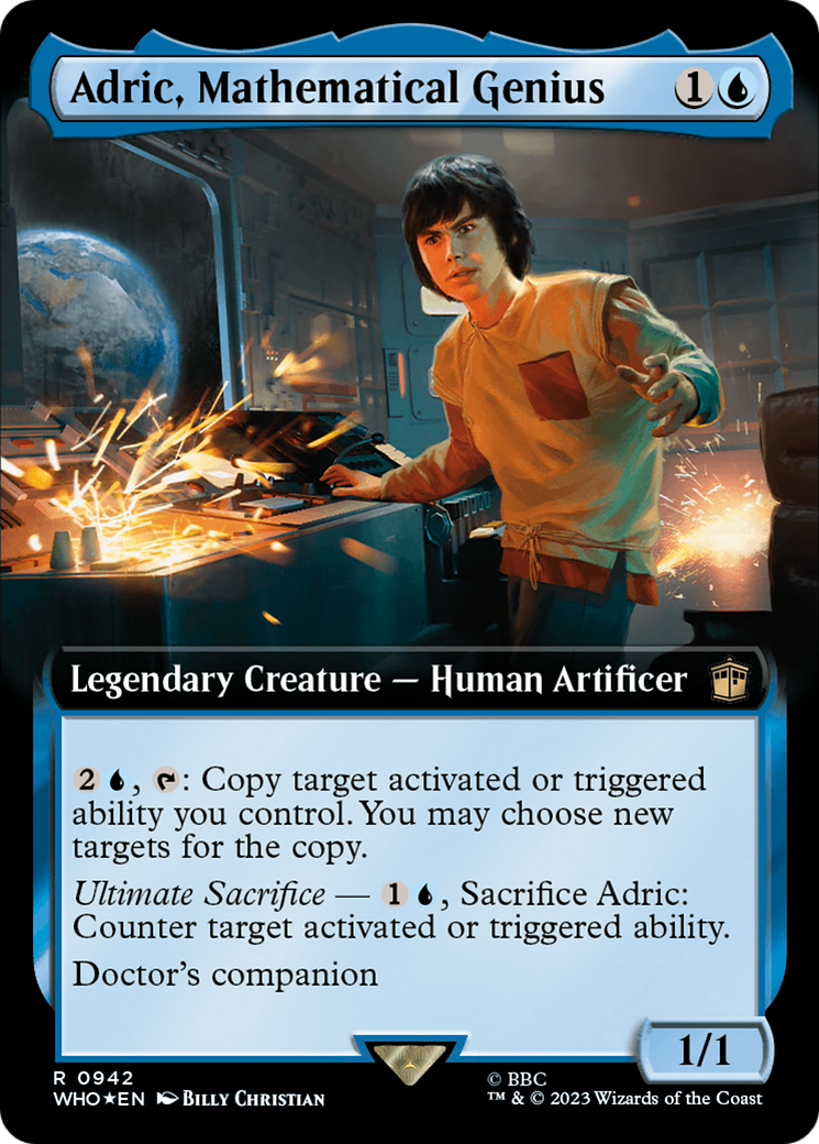 Adric, Mathematical Genius (Extended Art) (Surge Foil) [Doctor Who] | Good Games Modbury