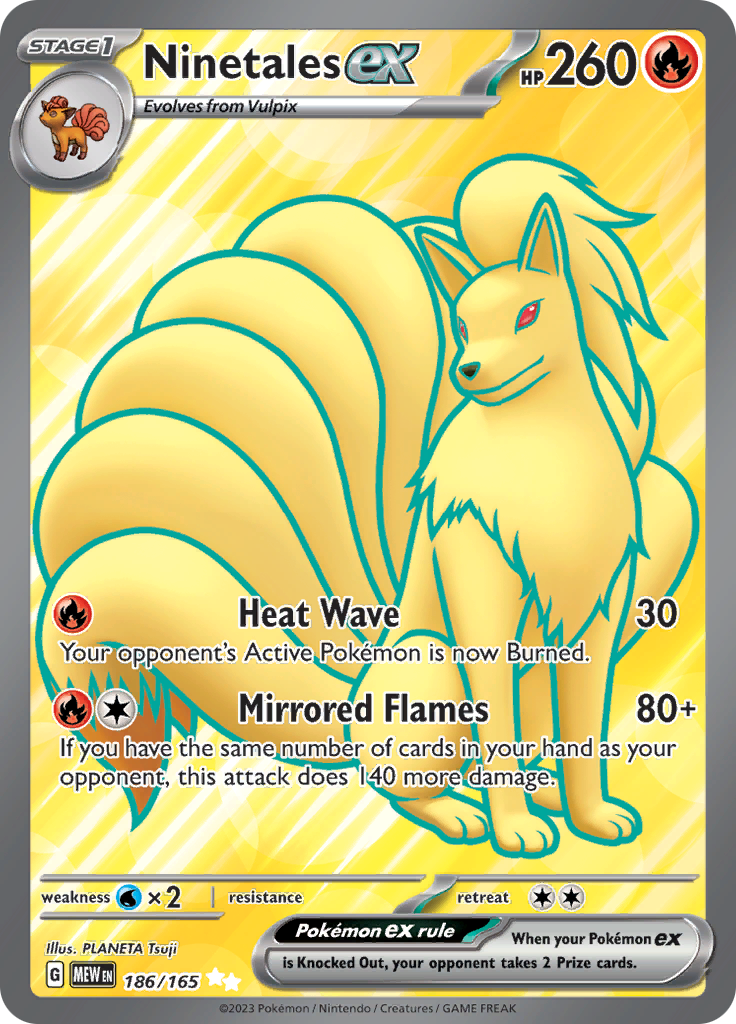 Ninetales ex (186/165) [Scarlet & Violet: 151] | Good Games Modbury