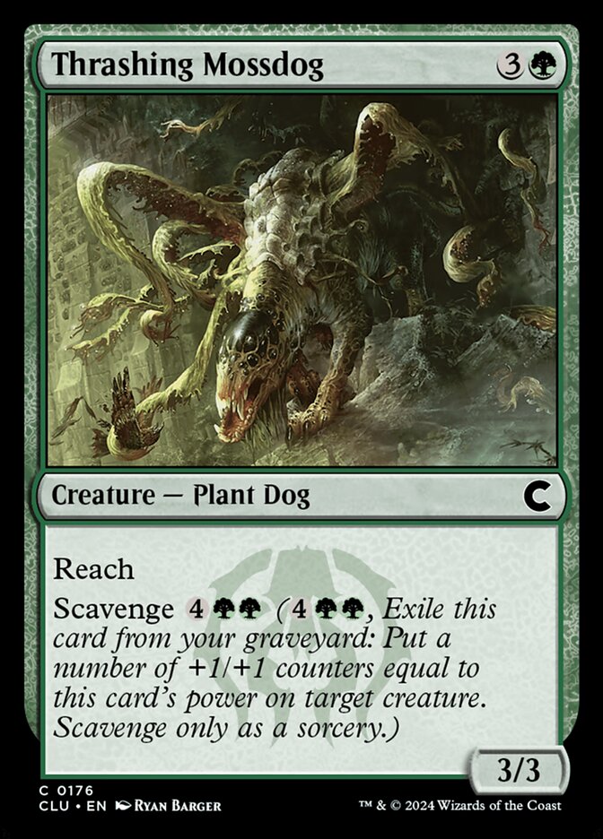 Thrashing Mossdog 176/284 (Ravnica: Clue Edition)  | Good Games Modbury