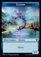 Illusion // Saproling Double-Sided Token [Commander Legends Tokens] | Good Games Modbury