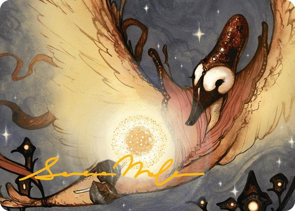 Salvation Swan Art Card Gold Stamped Signature 38 (Art Series: Bloomburrow)  | Good Games Modbury