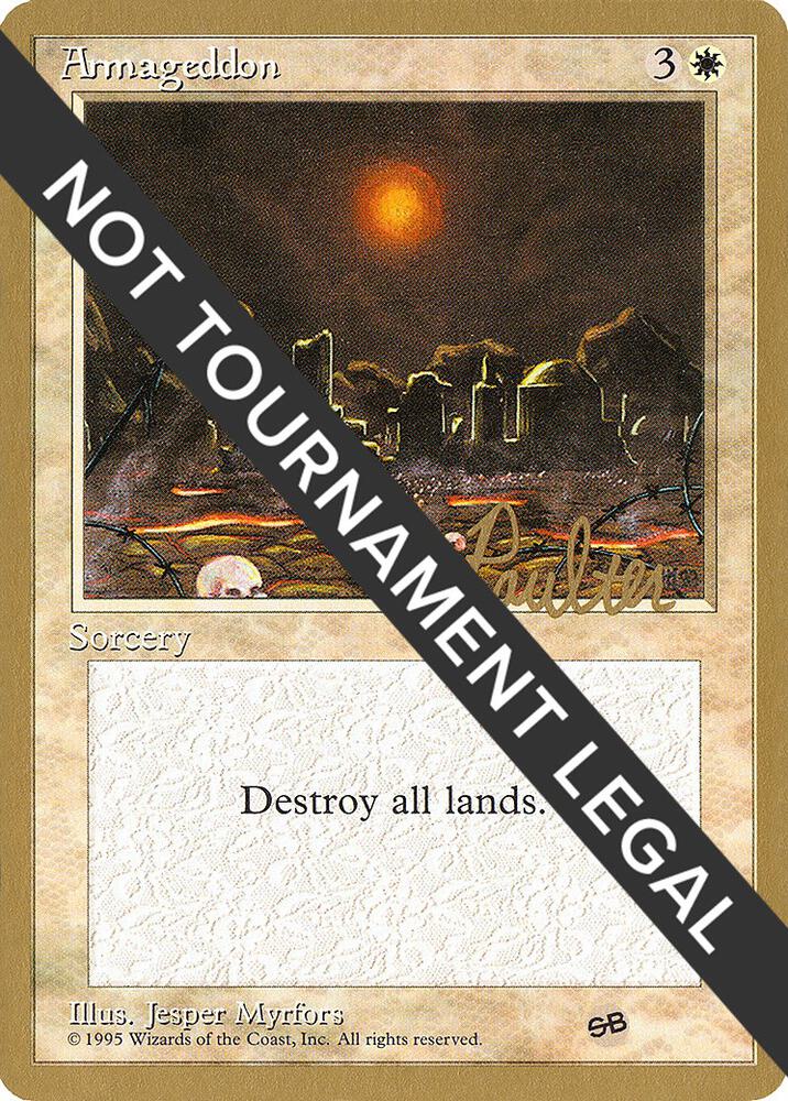 Armageddon 1996 Preston Poulter 4ED SB pp5sb/308 (World Championship Decks)  | Good Games Modbury