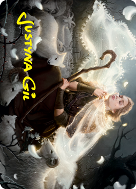 Ancestor's Embrace Art Card (Gold-Stamped Signature) [Innistrad: Crimson Vow Art Series] | Good Games Modbury