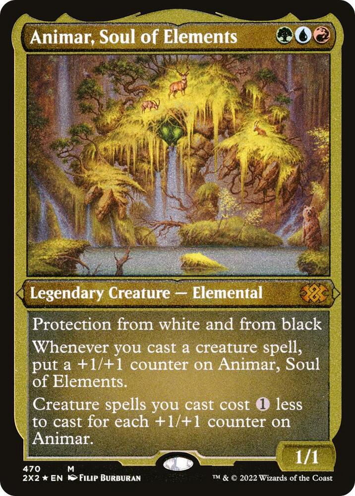 Animar Soul of Elements Foil Etched 470 (Double Masters 2022)  - Foil | Good Games Modbury