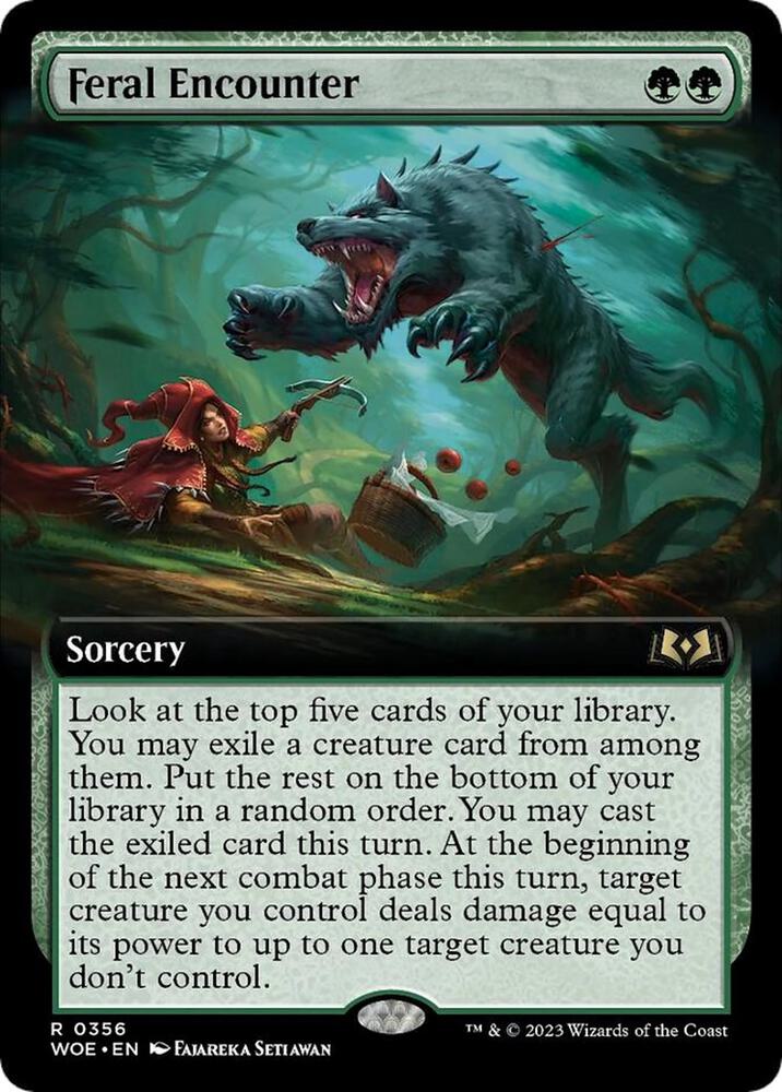 Feral Encounter 356/276 (Wilds of Eldraine)  - Extended Art | Good Games Modbury