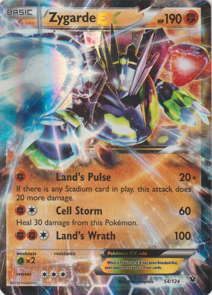 Zygarde EX (054/124) (Jumbo Card) [XY: Fates Collide] | Good Games Modbury