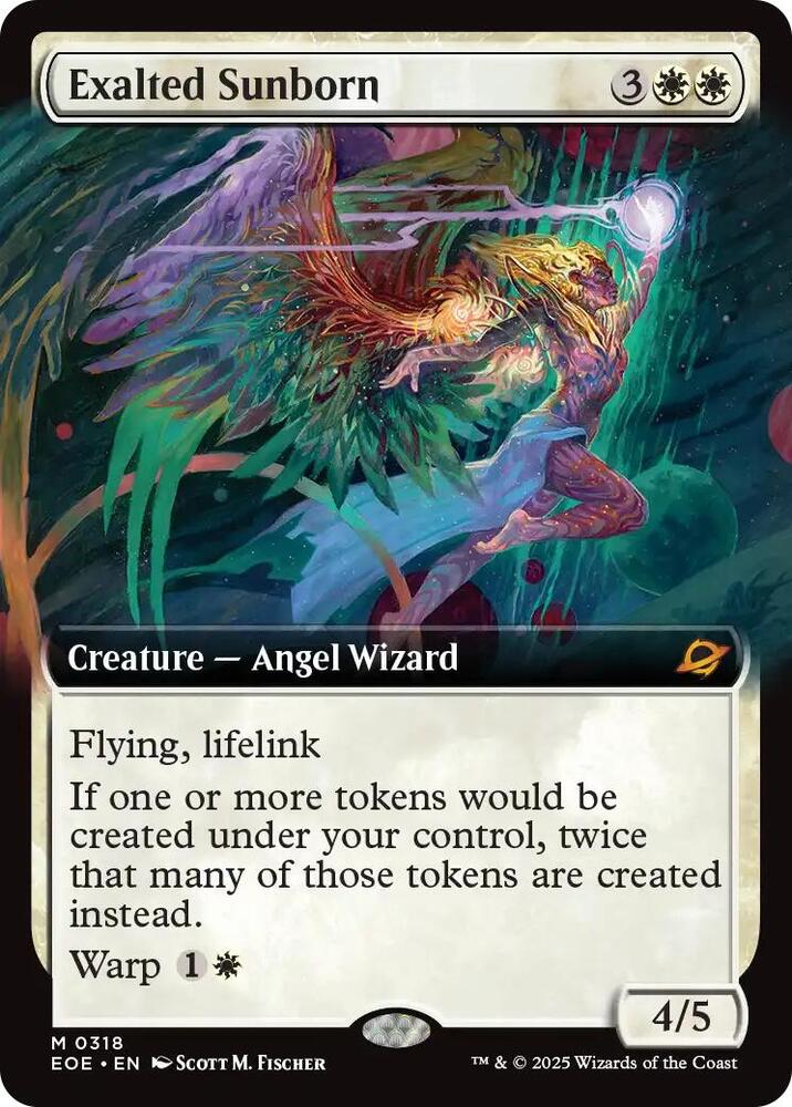 Exalted Sunborn 318/276 (Edge of Eternities)  - Extended Art  | Good Games Modbury