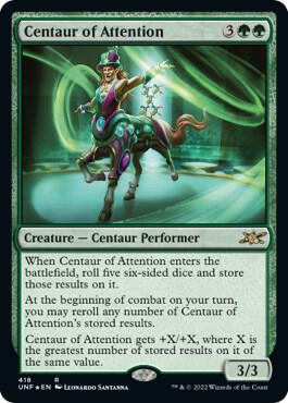Centaur of Attention Galaxy Foil 418/244 (Unfinity)  - Foil | Good Games Modbury