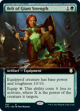 Belt of Giant Strength Extended Art 307/62 (Commander: Adventures in the Forgotten Realms)  | Good Games Modbury