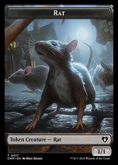 City's Blessing // Rat Double-Sided Token [Commander Masters Tokens] | Good Games Modbury