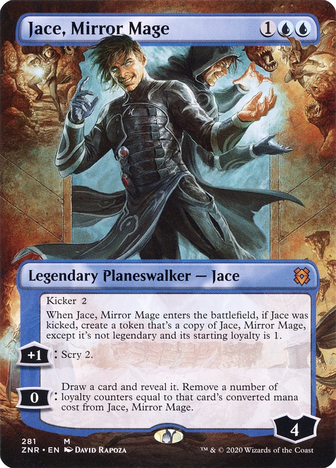 Jace, Mirror Mage (Borderless) [Zendikar Rising] | Good Games Modbury