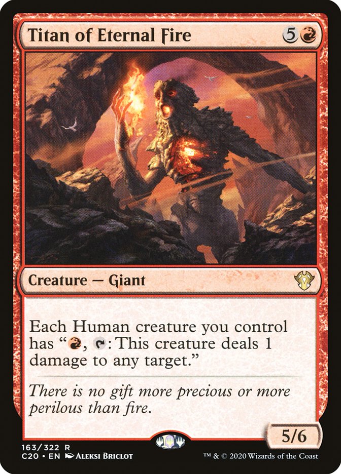 Titan of Eternal Fire 163/322 (Commander 2020)  | Good Games Modbury