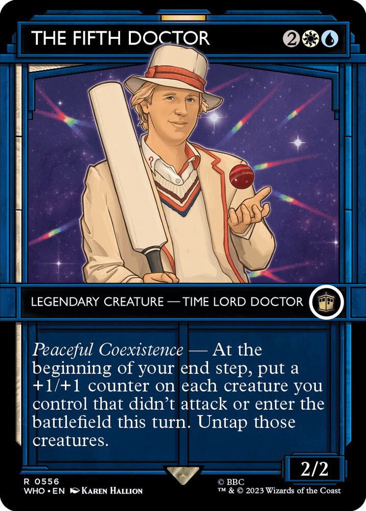 The Fifth Doctor Showcase 556 (Universes Beyond: Doctor Who)  - Showcase Foil | Good Games Modbury