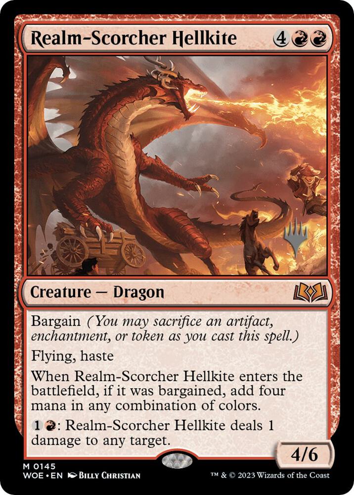 Realm Scorcher Hellkite 145p/200 (Promo Pack: Wilds of Eldraine)  | Good Games Modbury