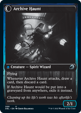 Overwhelmed Archivist // Archive Haunt [Innistrad: Double Feature] | Good Games Modbury