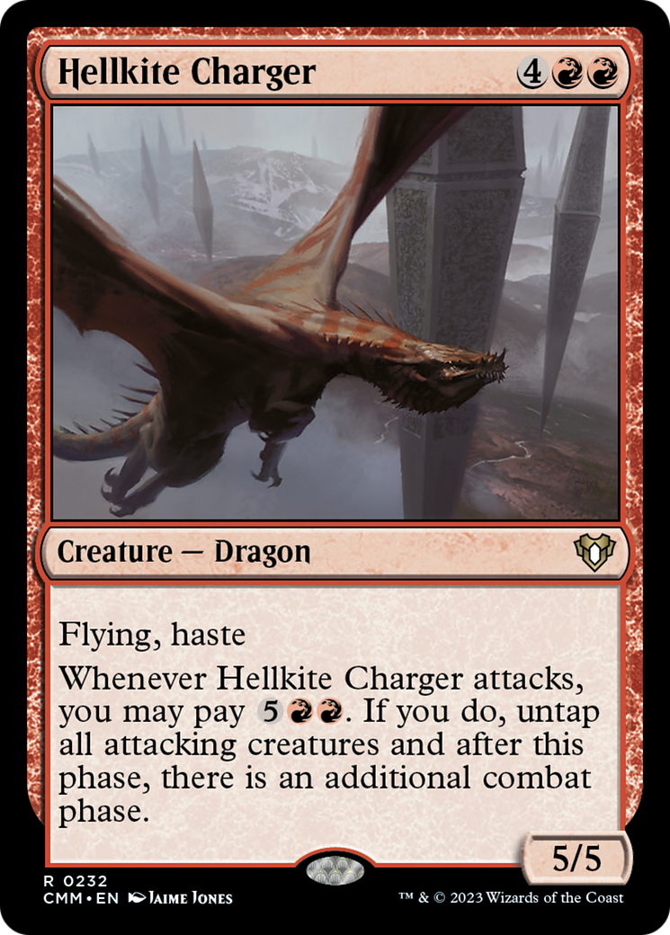 Hellkite Charger (Foil Etched) [Commander Masters] | Good Games Modbury