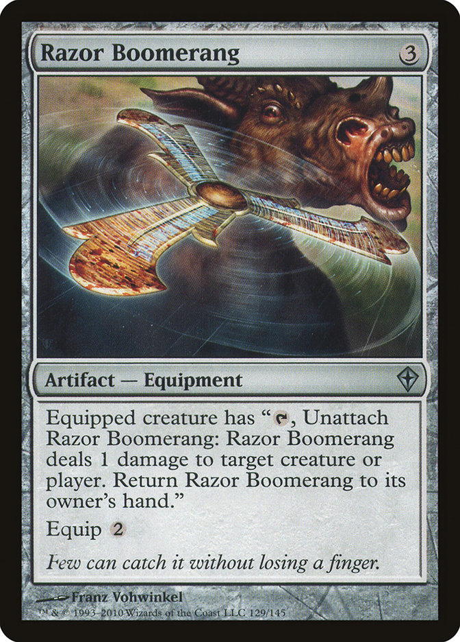 Razor Boomerang 129/145 (Worldwake)  - Foil | Good Games Modbury